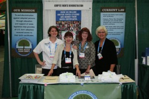 2010 NSLA exhibt booth for adoptee rights