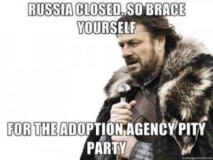 Boo Hoo Russia stops US adoptions 