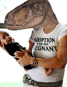 adoptoraptors do not EAT babies.. they steal them