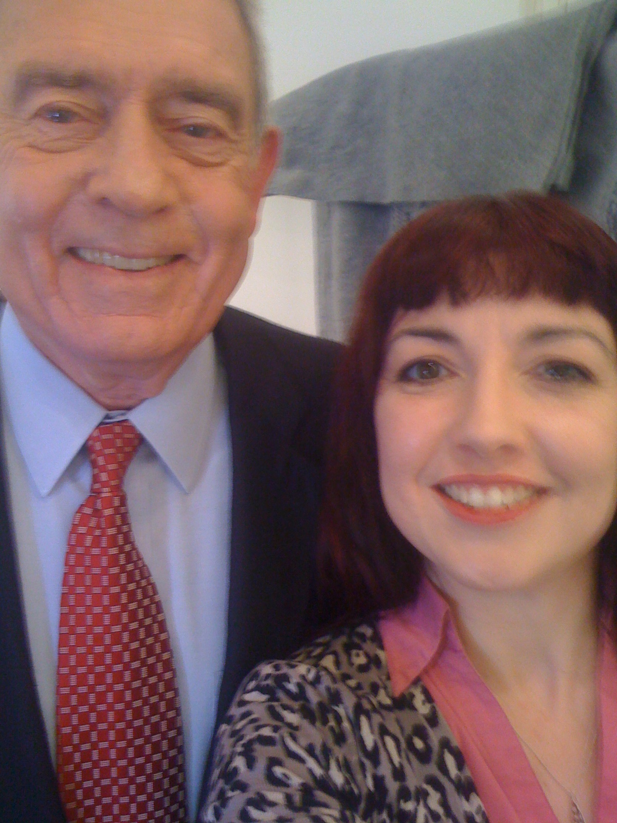 Claudia D'Arcy Interviewing with Dan Rather