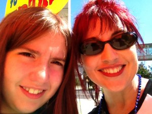 A mother daughter Adoptee Rights Moment