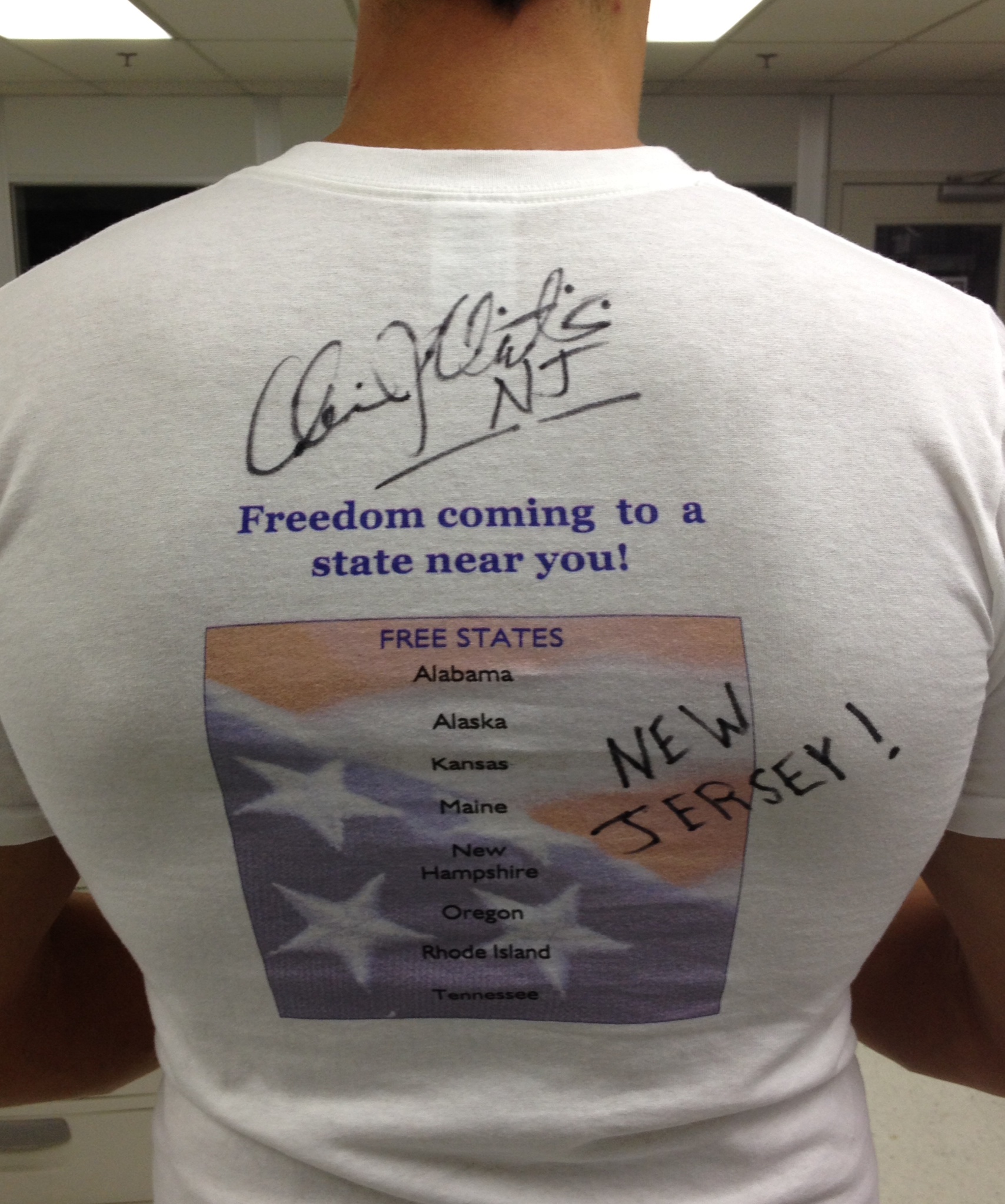 Christie Signs NJ Adoptee Rights SHIRT!
